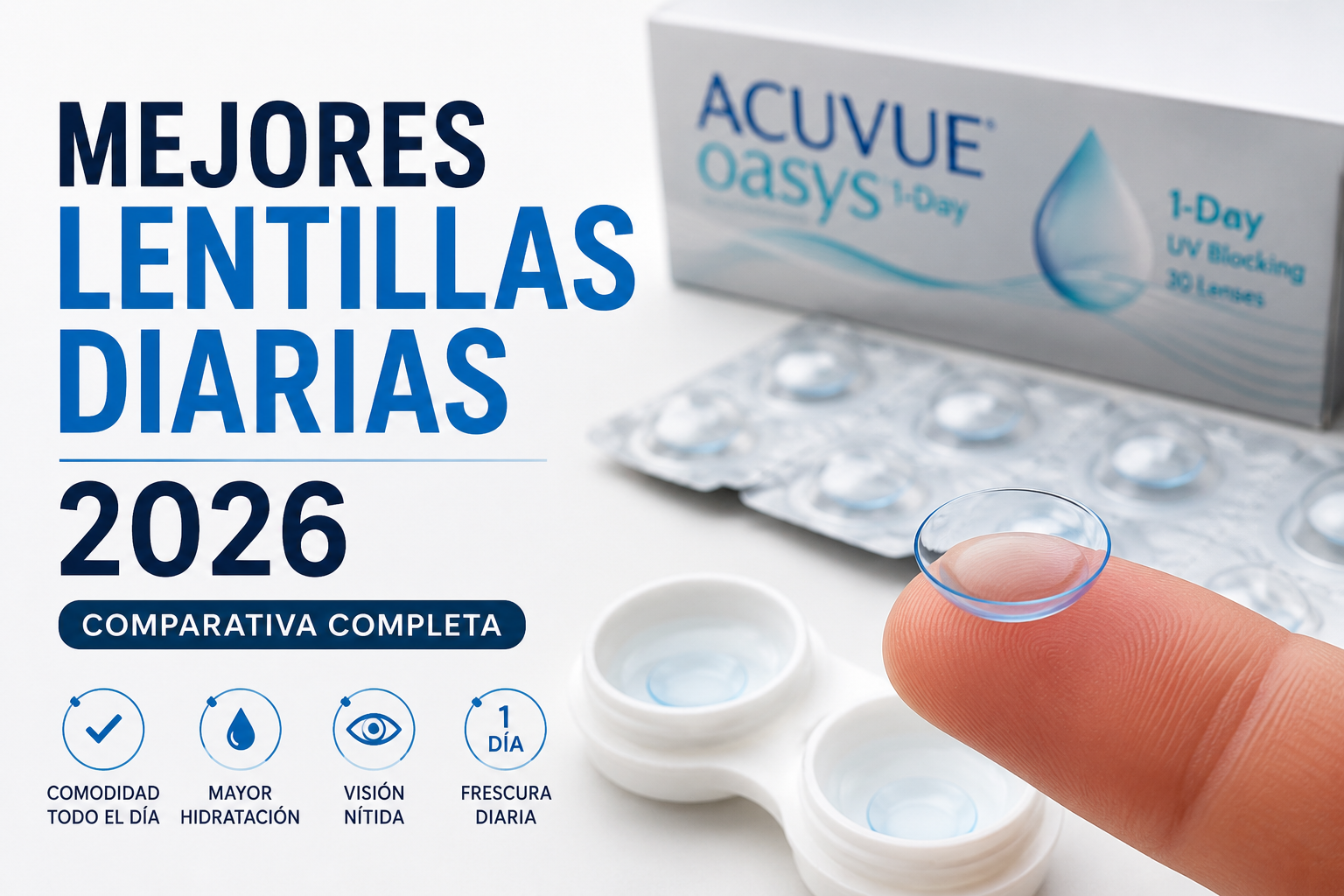 Mejores lentillas diarias de 2026: comparativa completa