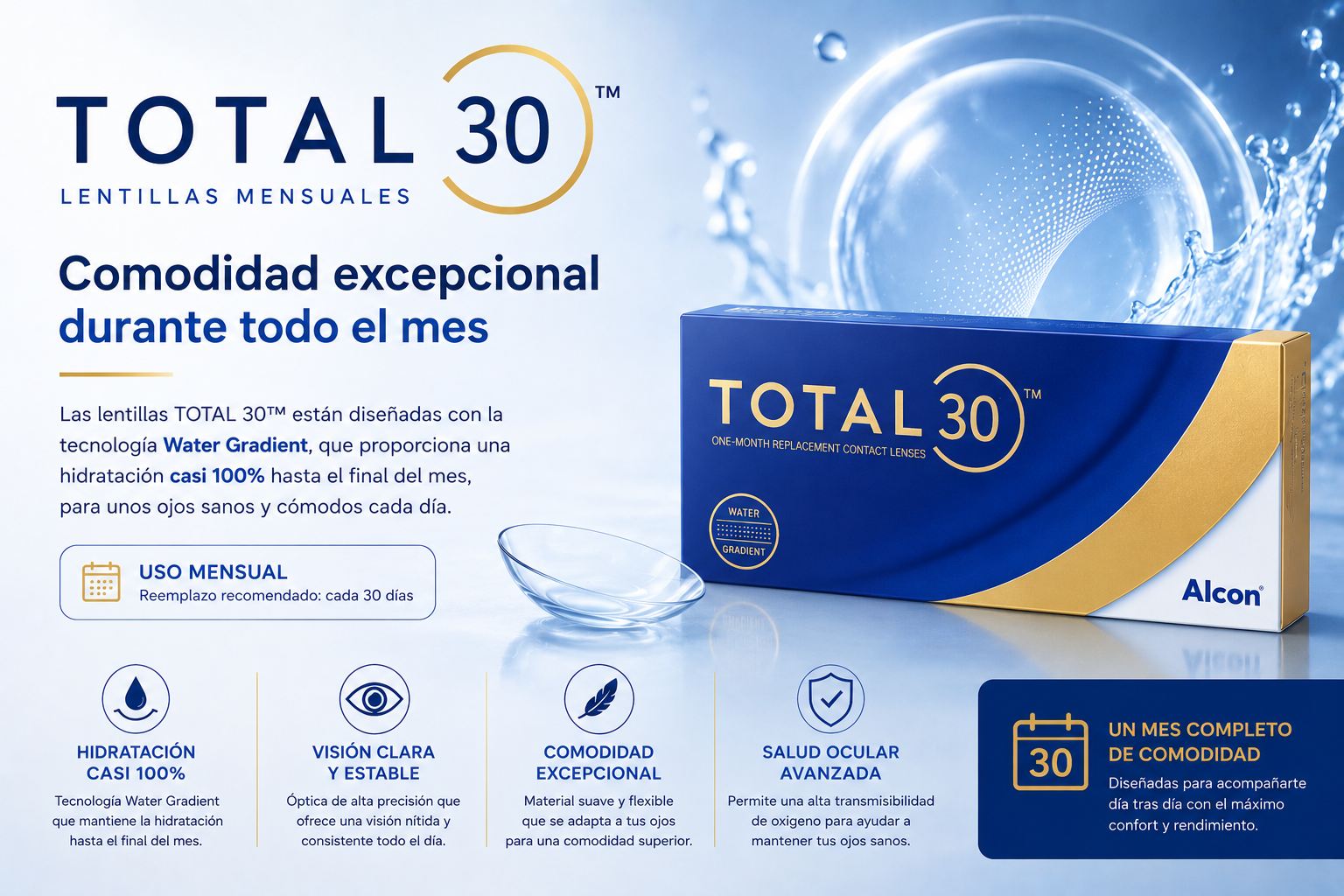 Total30 Opiniones 2026: ¿merecen la pena estas lentillas mensuales premium?